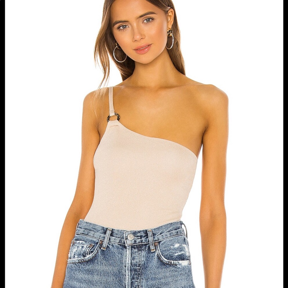 NWOT Cali Bodysuit in Natural Tan- Privacy Please